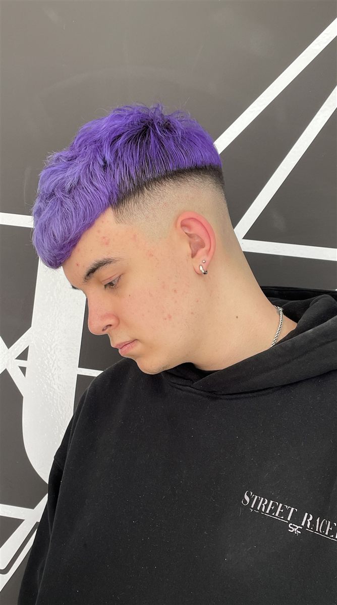 Degradado con color morado